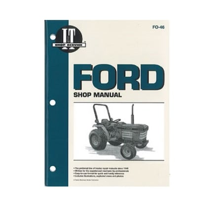 Aftermarket I&T Shop Manual FO-46 Fits Ford 1120 1220 1320 1520 1720 1920 2120 FO46